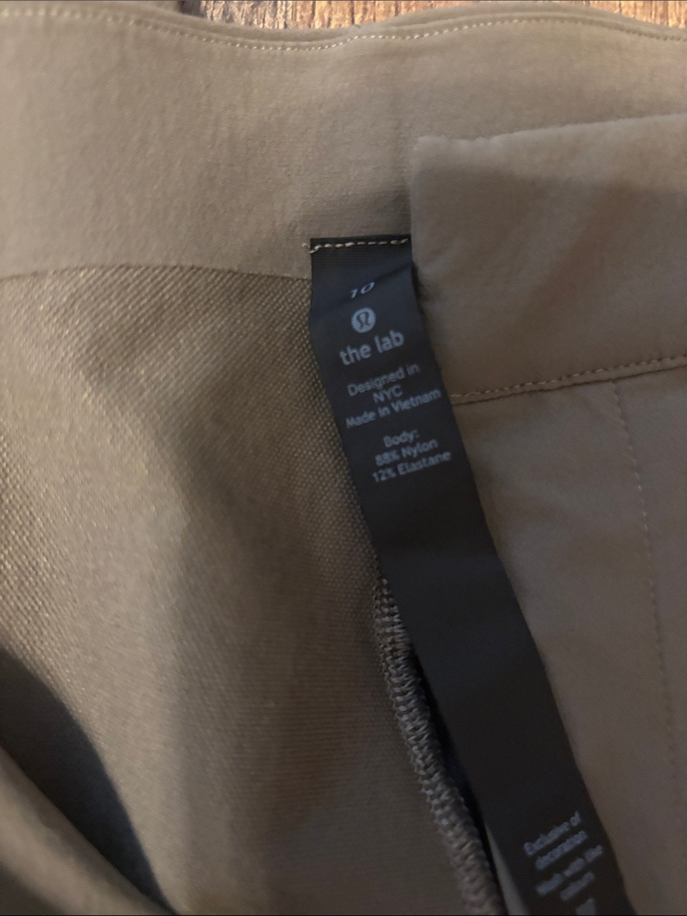 Lululemon Lab Olive Green Esker Trouser Casual Pants size 10 - Picture 13 of 15